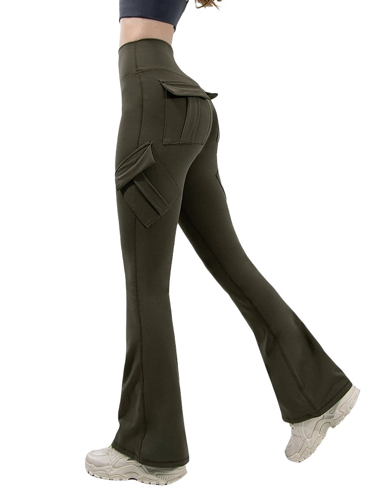 Leggings Donna Vita Alta Stretch con Tasche – Fitness & Yoga Comfort