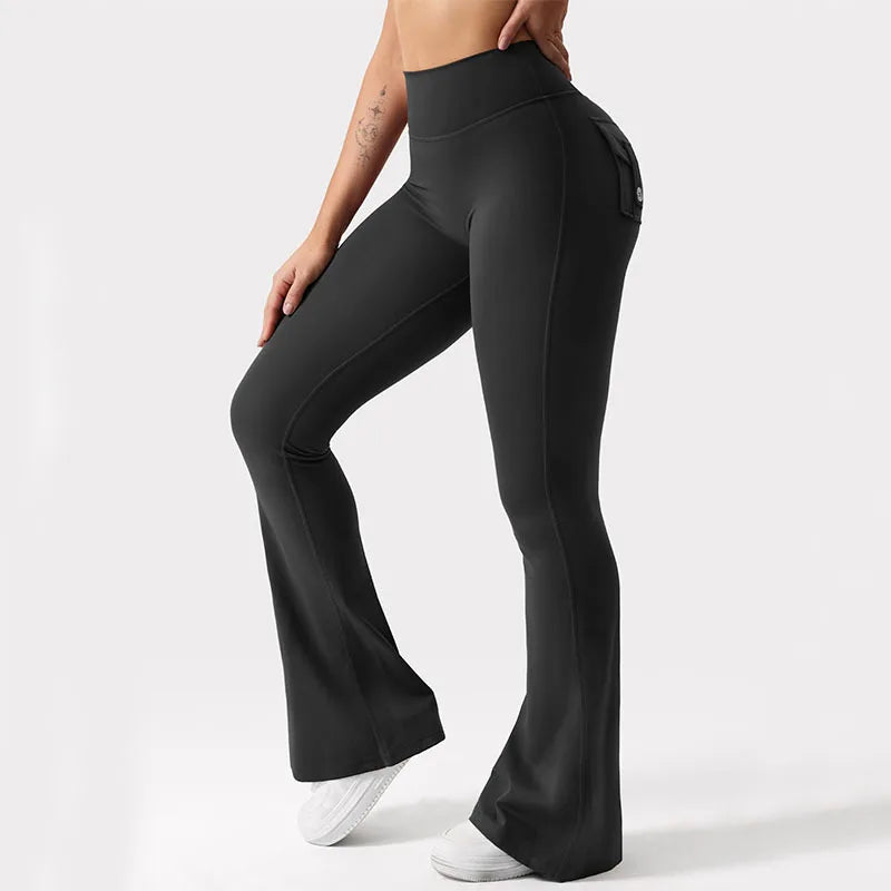 Leggings Donna Vita Alta Stretch con Tasche – Fitness & Yoga Comfort